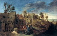 Village Scene with Men Drinking, 1631-35, Thyssen-Bornemisza Museum